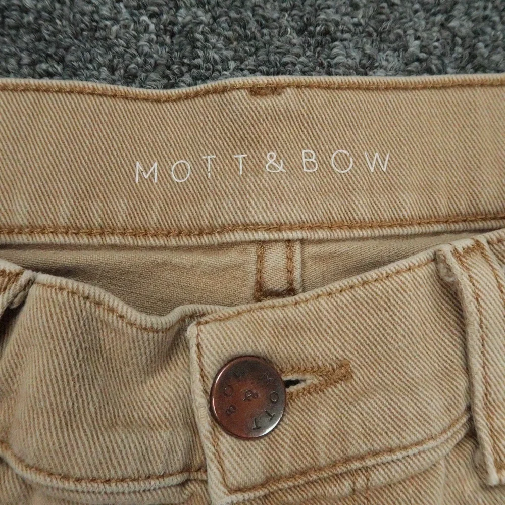 Mott & Bow Jeans Mens 31x32 Beige Skinny 5 Pocket Stretch Denim *